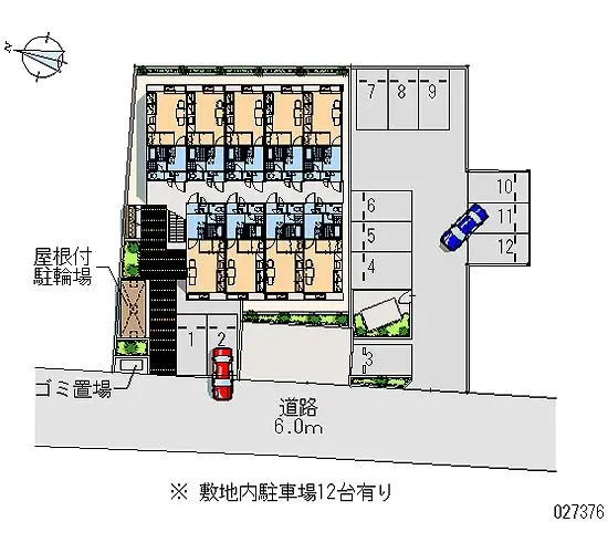 ★手数料０円★行田市桜町２丁目　月極駐車場（LP）